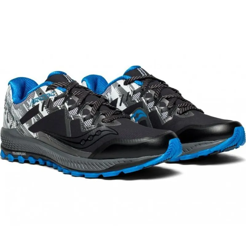 Saucony Men's Peregrine 8 ICE+ Black/Blue-2